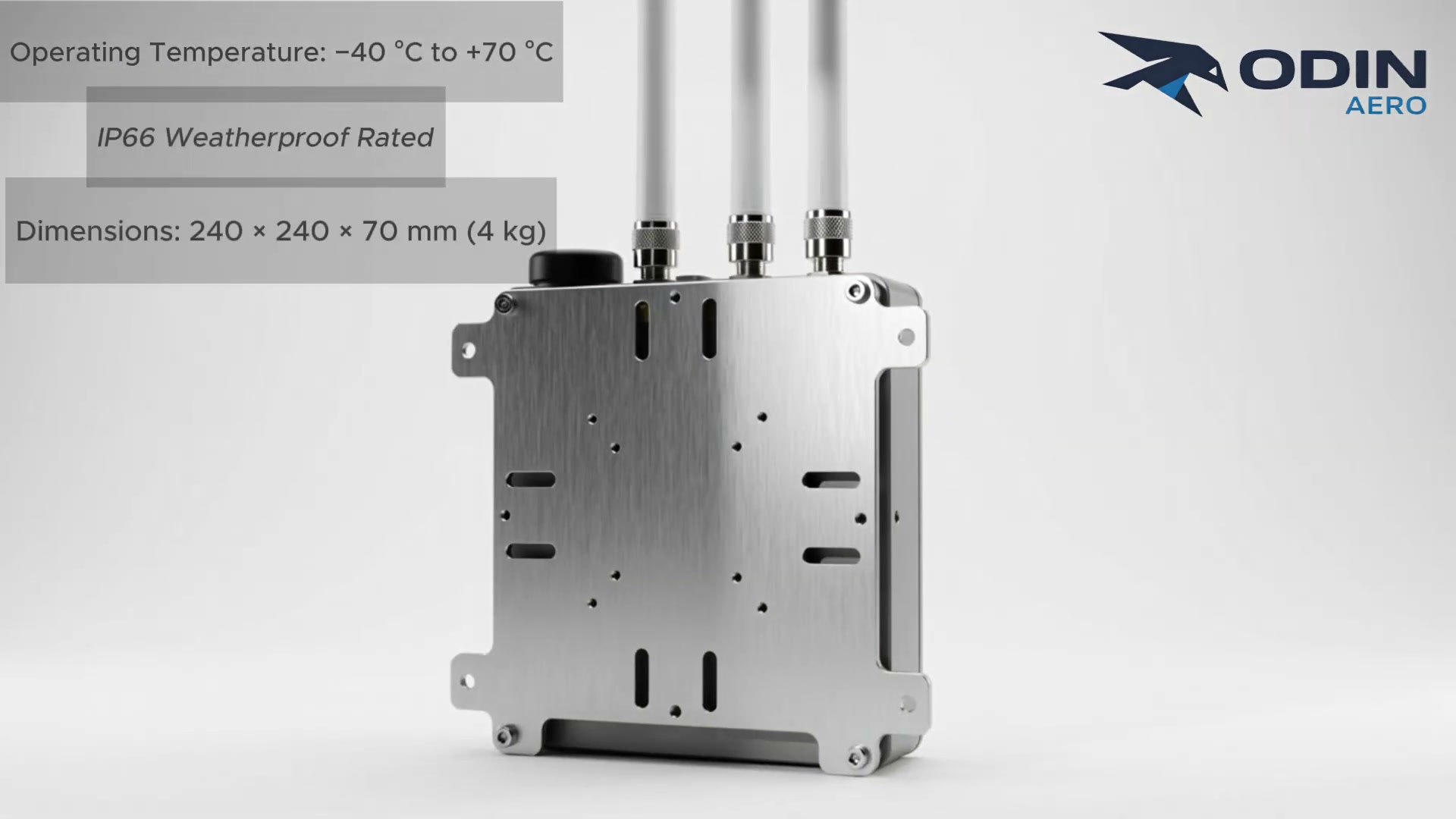 ODIN RF-1 sensor unit, rear mounting plate.